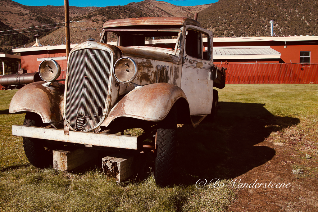 Timeless Traveler, Vintage Car on Route 66
